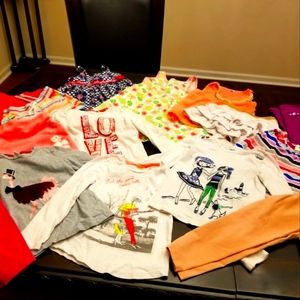Gymboree Lot of 15 Shirts, Pants, Dresses, Shorts, Skirt, Little Girls Size 4/4T